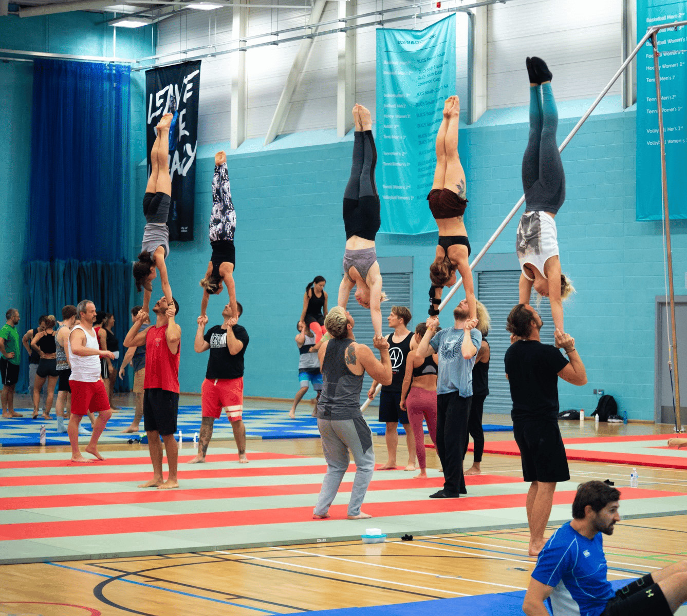 Group photo of standing hand to hand class at LAC 2022